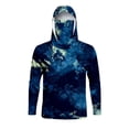 thumbnail image 5 of BRGZLK Men Sun Jacket Summer Fashion Print Long Sleeve Lightweight Breathable Sun Protection Hooded Top with Face Cover D M, 5 of 5