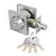 thumbnail image 1 of Cerraduras de puerta de forma cuadrada para el hogar y dormitorio con llaves, juego de cerradura de seguridad de cilindro de cerradura de doble cilindro, 1 of 6