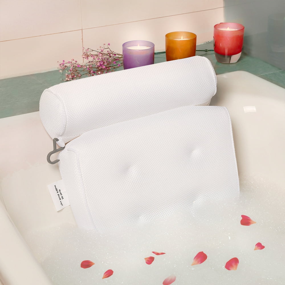 Relaxed Full Body Bathtub Pillow For Head Neck Shoulder Back Support And Relax Non Slip Bath 