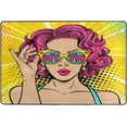 thumbnail image 2 of FREEAM Vintage Pop Art Sexy Woman Face Area Rug 24"x36" Indoor Comfort Floor Carpet, Nursery Rugs Non-Slip Mat for Living Room Entryway Bedroom Dormitory, 2 of 7