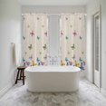thumbnail image 4 of Vintage Colorful Butterfly Kitchen Curtain for Berdoom Living Room Cafe 72 Inch Length, Watercolor Butterflies Rustic Tiers Curtains Light Filtering Drapes Window Treatment 2 Panels 52"Wx72"L, 4 of 8