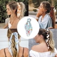 thumbnail image 5 of Hair Scarf with Ribbon Bow Hair Accessories Elastic Hair Tie Scarf, 5 of 5