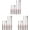 3set, variant on 6-Piece Screwdriver Bit Set, Magnetic Hex Shank Pagoda Hex Key Bits, Universal 1.5-6mm Multi Size Nut Driver Set for Electric Drill Wrench, Stepped Hex Bit Set for Repair DIY Woodworking (1set)
