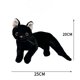 thumbnail image 4 of Lindos juguetes de peluche de gato negro, suaves y esponjosos animales, muñecos de gato largos, almohada de peluche de dibujos animados Kawaii para dormir, regalos para niños, 4 of 5