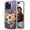 Brown Beach Sunset, variant on Compatible with iPhone 14 Pro Max Case for Women Girls Clear Design Cute, 14 Promax Protector Girly Transparent Hamsa Hand Evil Eyes Eye of Providence