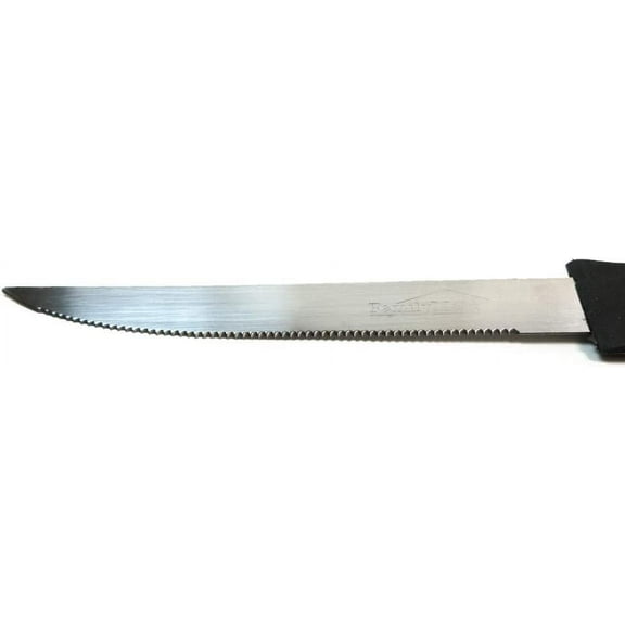12 Pack Steak Knives Kitchen Home Utensil Knife Set Cutlery Slice Serrated Black