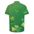 thumbnail image 3 of Awdenio Mens Graphic t-Shirts St. Patrick's Day Hawaiian Shirt for Men Irish Printed Casual Short Sleeve Button Down Beach Shirts, 3 of 4