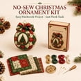 thumbnail image 7 of Clearance! Christmas Classics Patchwork Ornament DIY Kit, No-Sew Ornament Kit (Christmas Tree), 7 of 7
