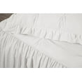 thumbnail image 4 of Chezmoi Collection Aria 2-Piece Pintuck Ruffle Skirt Bedspread Set, Soft Lightweight French Country Chic Farmhouse Pinch Pleat Crinkled Texture Microfiber Bedding, Twin, Ivory, 4 of 7