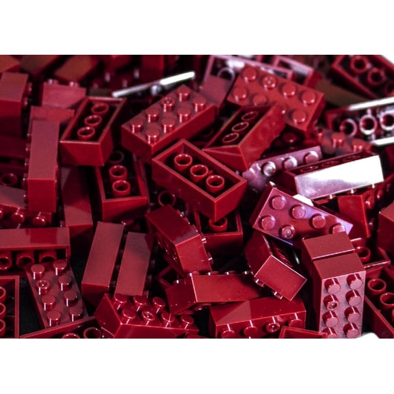 IMEX 2x4 Stud Brick Red Interlocking Building Bricks 100 Pieces
