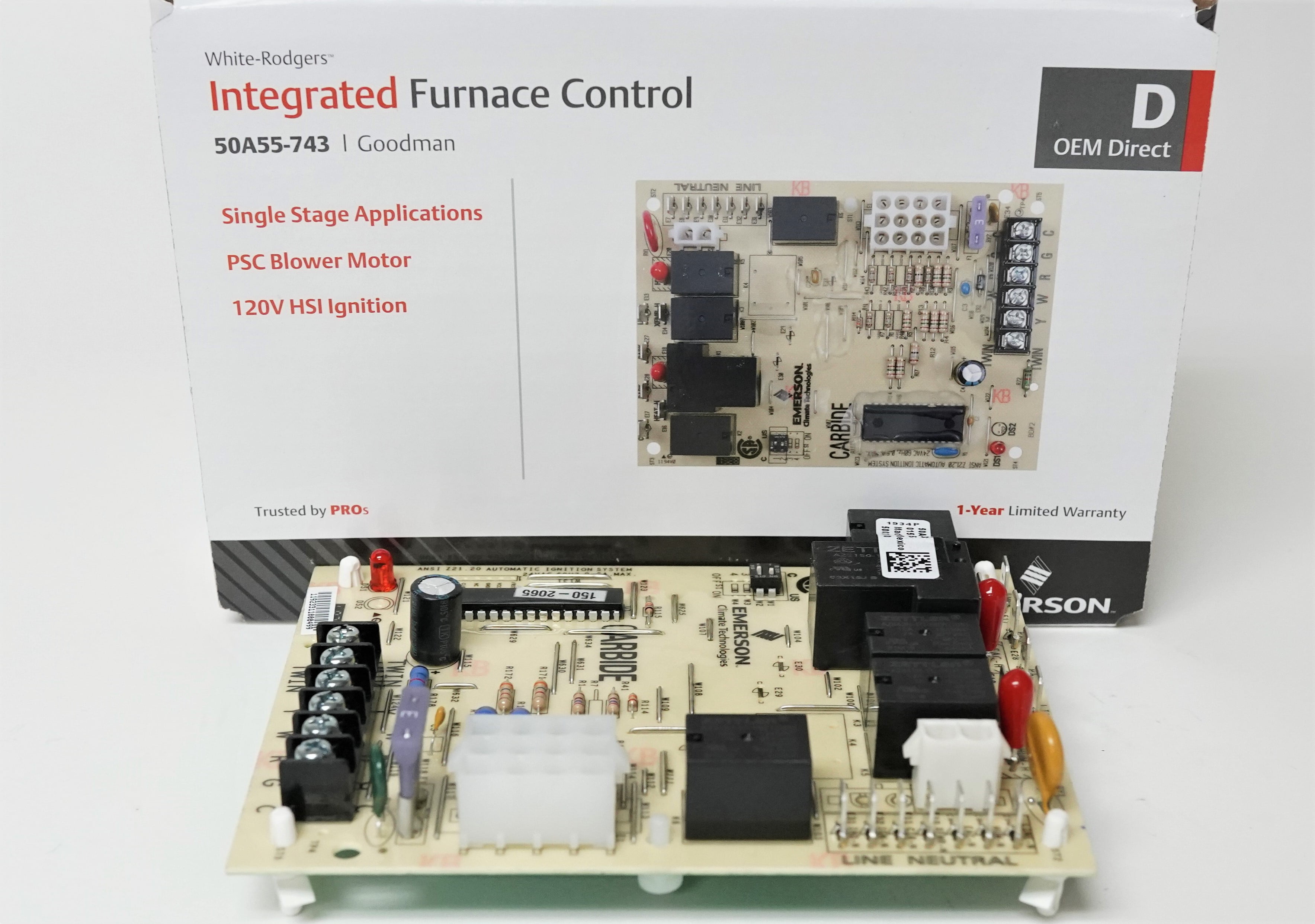 Goodman Amana White Rodgers Furnace Control Board PCBBF110 PCBBF110S 50T55-289 