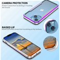 thumbnail image 5 of Dteck Rugged Case for Apple iPhone 14 Plus 6.7 inch 2022, Shockproof Protective Clear Case, Military 10ft Drop Tested, Durable Aluminum Frame, Anti-Yellowing Crystal Case for iPhone 14 Plus,Iridescent, 5 of 7