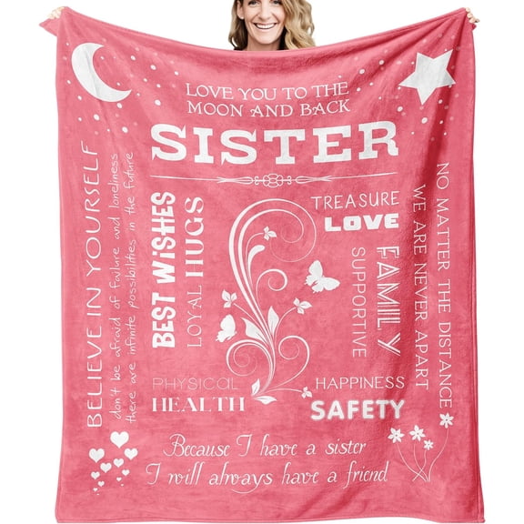 LHSHID Sister Gifts from Sister Birthday Gifts from Sister Blanket from Sister Gifts from Brother Best Sister Ever Gifts for Sisters from Sisters Birthday Gifts Ideasches 30x40in