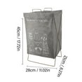 thumbnail image 2 of Collapsible X Frame Laundry Basket with Bag, Large Capacity, Foldable for Dorm  Apartment, 2 of 12