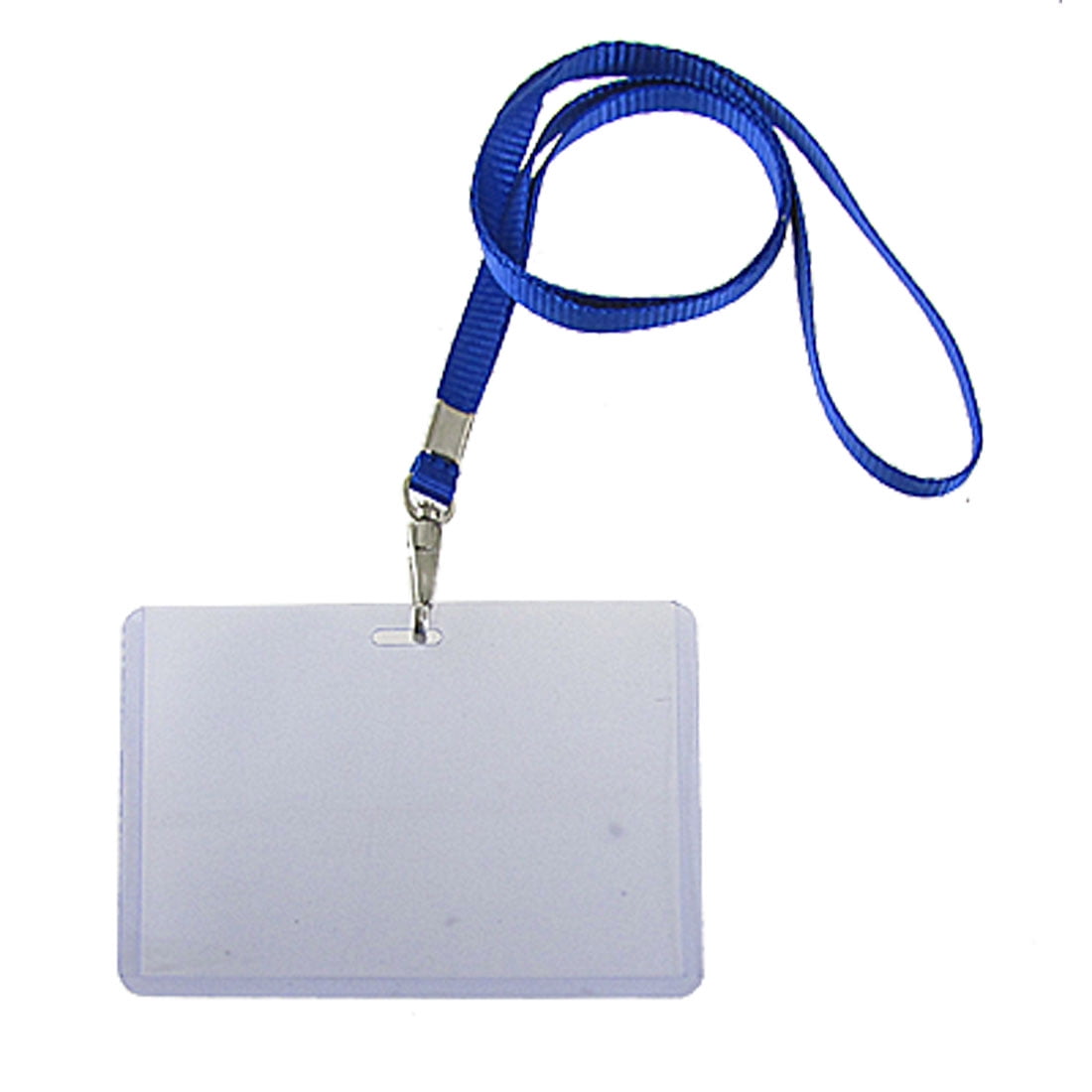 Neck Strap Clear Business Exhibition Name Card Holders 2 Pcs