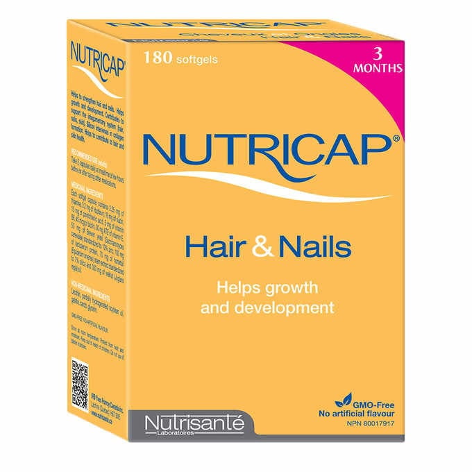Nutrisanté NUTRICAP Hair & Nails, 180 softgels Walmart Canada