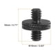 thumbnail image 2 of Adaptador de soporte de micrófono Uxcell 1/4 macho a 1/4 macho, tornillo de trípode de doble cara para soporte de micrófono, negro, paquete de 2, 2 of 6