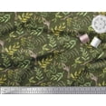 thumbnail image 3 of Soimoi Green Rayon Fabric Neem Watercolor Decor Fabric Printed Yard 42 Inch Wide, 3 of 3