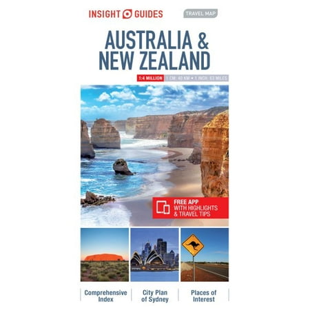 insight guides travel map australia new zealand