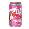 thumbnail image 2 of 7UP Caffeine Free Watermelon Strawberry Soda Cans, 12 pack of 12 oz cans, 2 of 4