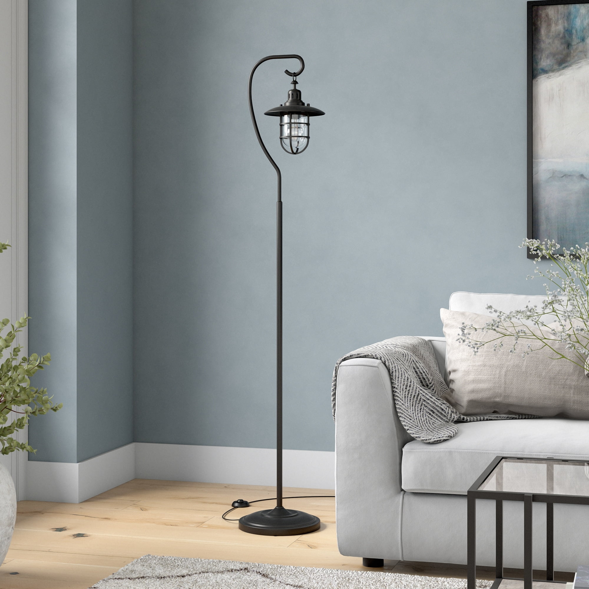 EGLO Floor Lamp Lurone, Standing Light With 3 Adjustable Spots, Living