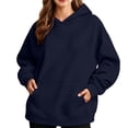 thumbnail image 7 of Otntypg Womens Oversized Hoodies Lightweight Casual Fall Hooded Pullover Sweatshirts Trendy Fall Long Sleeve Pullover Hoodie Tops with Pocket, 7 of 7
