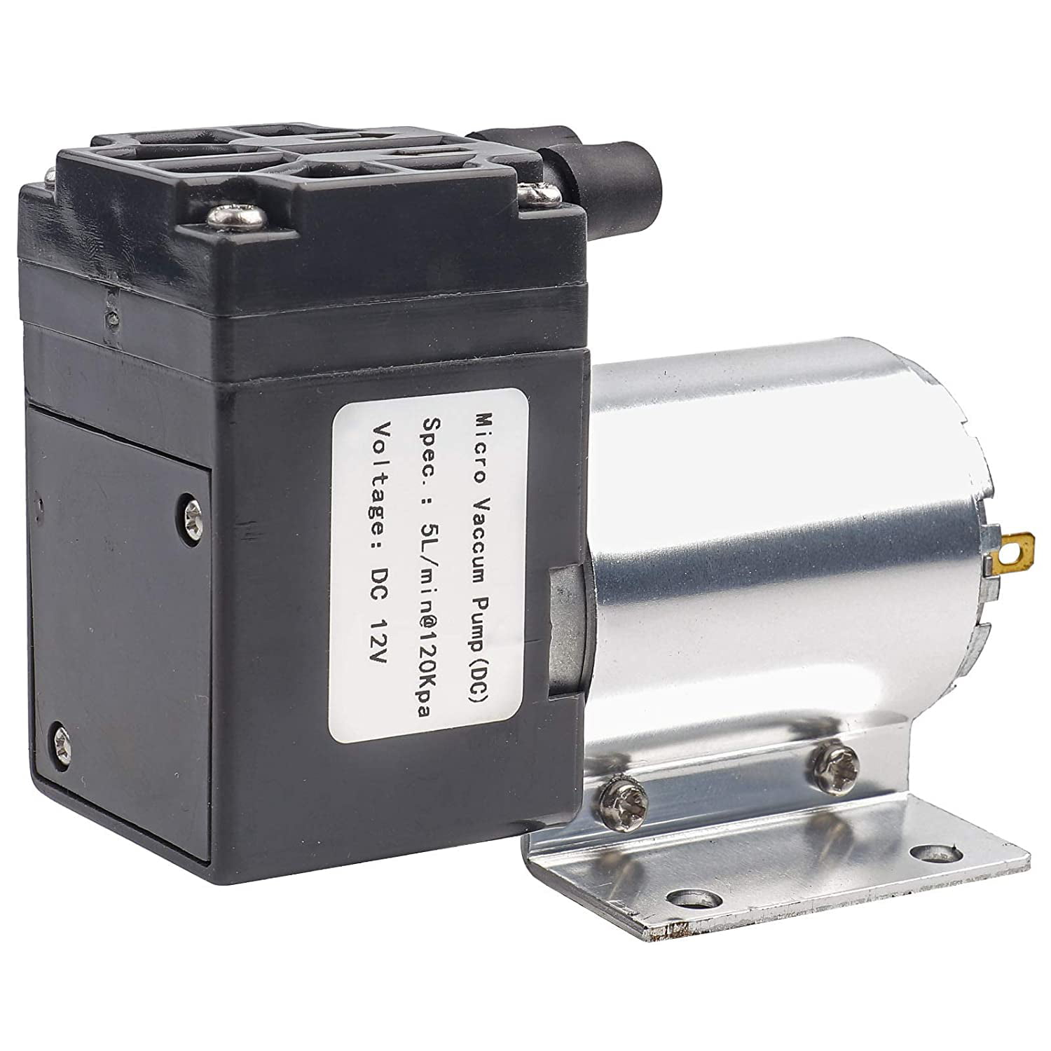 DC12V Mini Vacuum Pump Negative Pressure Suction Pump 12L/min 120kpa W/ Holder 