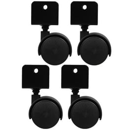 Roulettes Pivotantes 1 Pouce En Nylon – Support En U Chromé – Lot De 4 – Silencieuses Et Sans Traces Pour Meubles, Berceaux, Étagères
