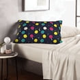 thumbnail image 6 of Daiia Colorful Ping Pong Rackets Bedding Waterproof Pillow Protector Zippered Queen – Bed Bug Proof Pillow Encasement-14"x20", 6 of 6