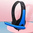 thumbnail image 2 of microphone Casque 3.5mm audio Bleu, 2 of 7