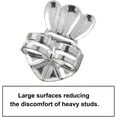 thumbnail image 3 of Earring Lifters - Earring Backs Lifts Heavy Stud Earrings, earlobe Support for Earrings, Heart, Tiara Earring Backs for Heavy Earring, Upgraded Large Earring Backs for Droopy Ears S, 3 of 5