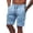 (New7)Blue, variant on Thousandth Men's Summer Vacation Casual Lightweight Elastic Waist Outdoors Set Pocket Solid Color Drawstring Running Pants Bandage Fashionable Athletic Shorts
