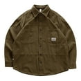thumbnail image 1 of Men's Loose Fit Casual Work Jacket With A Shirt Style Design Long Sleeved For Spring And Autumn Wear, 1 of 5