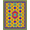 Yellow, Pattern 1, variant on ODIKA 4'x6' Machine Washable Non-Slip Area Rug, Eclectic Mosaic Jewel High Traffic Rug, Yellow, 520574