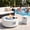 White, variant on Vornel Dark Gray 30" Round Propane Fire Pit Table,50,000 BTU CSA Certified Outdoor Fire Table for Patio Backyard Garden Poolside Party