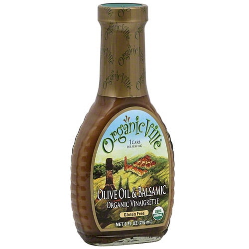 Organicville Organic Olive Oil & Balsamic Vinaigrette, 8 oz (Pack of 6