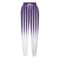 thumbnail image 5 of Puntoco Pantalones De Chándal Con Cintura Elástica Y Bolsillos Estampados A Rayas Para Mujer, Pantalón De Chándal, Color Morado, Xxl, 5 of 5