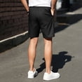thumbnail image 4 of Homeyce Golf Shorts for Men Button Elastic Waist Inseam Flat-Front Shorts with Pockets Water-Resistant Dress Shorts Casual Everyday Wear Relaxed Fit Golf Outfits,Black XL, 4 of 4