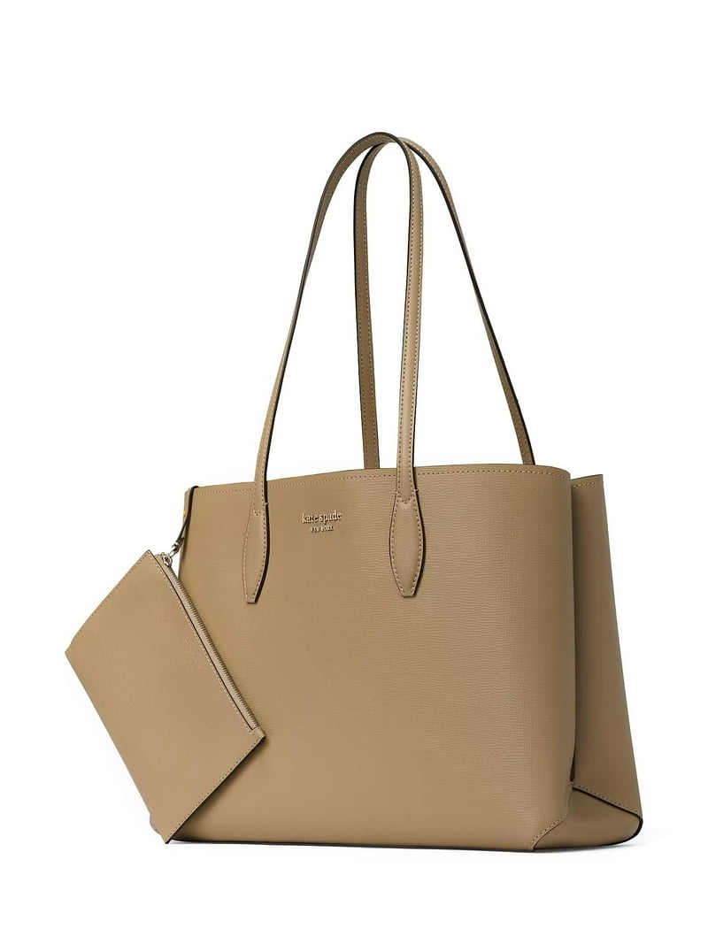 トートバッグ Kate Spade all day large leather tote Kate Spade New York All Day Large Tote Timeless Taupe One