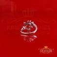 thumbnail image 4 of King of Bling's 925 Sterling Silver 0.20CT Cubic Zirconia Promise Heart White Key Ring Size 7, 4 of 12
