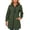 Army Green, variant on Iyufng Womens Hooded Mid Length Waterproof Jackets Full Zip Cuffs Chest Zipper Pocket Outdoor Wind Rain Coat Outerwear