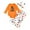 Orange, variant on Otqutp Baby Cute Bodysuits Toddler Girl Long Sleeved Hat Print Top Pumpkin Pattern Flare Pants Headband Set for 1 To 18 Months Elastic Pants 3PCS Fall Winter Clothes