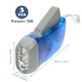 thumbnail image 3 of 3 Pack Hand Crank Flashlight, LED Emergency Flashlight, No Battery Required, 3 of 5