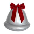 thumbnail image 4 of Campana navideña inflable grande de PVC decorativa multifuncional para Navidad. Plata individual, 4 of 9