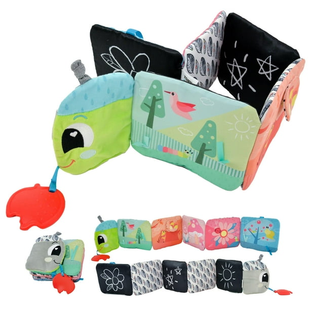 Libro para Bebés de Tela Suave Lamaze Oruga con Mordedor 6M+