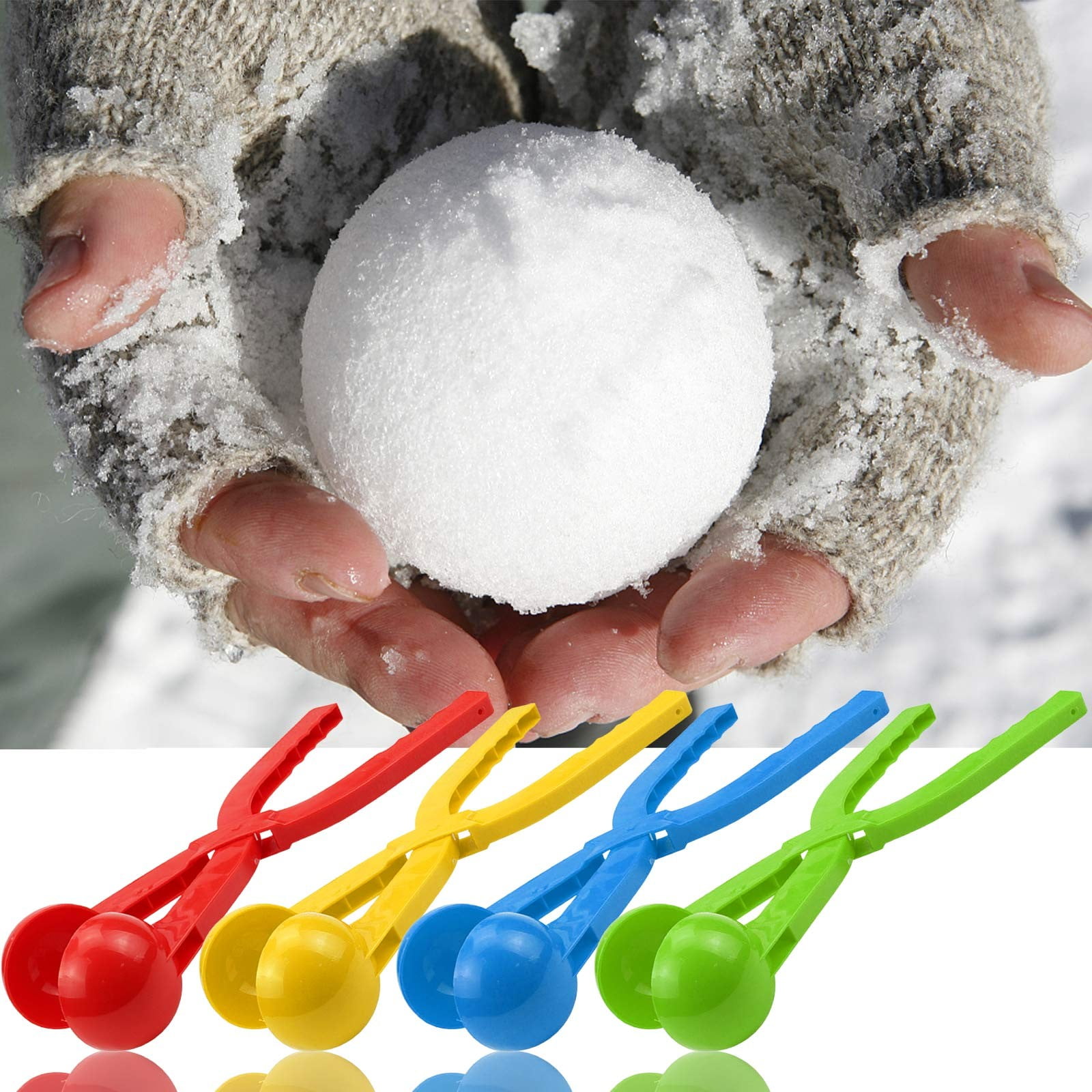 Toyvian 7pcs Snowball Makers Play Snow Game Toys Kids Outdoor Winter Toys  Snowball Making Tools for Adults Kids Snowball Fights