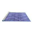 thumbnail image 2 of Ahgly Company Machine Washable Indoor Rectangle Abstract Blue Modern Area Rugs, 2' x 3', 2 of 4
