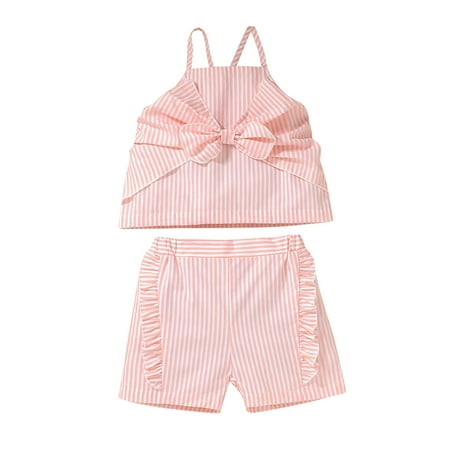 

IROINNID Toddler Girl s Summer Cute Camisole With Shorts Outfits