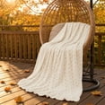 thumbnail image 4 of Ghost Embroidered Faux Fur Throw Blanket, Cozy Warm Fall Halloween Decorative Blanket for Couch Sofa Bedroom, Ideal Seasonal Gift Home Decorative Accent, 4 of 14