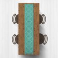 thumbnail image 2 of Creative Products Dotted Diamond Teal 16x72 Poly Twill Table Runner, 2 of 3